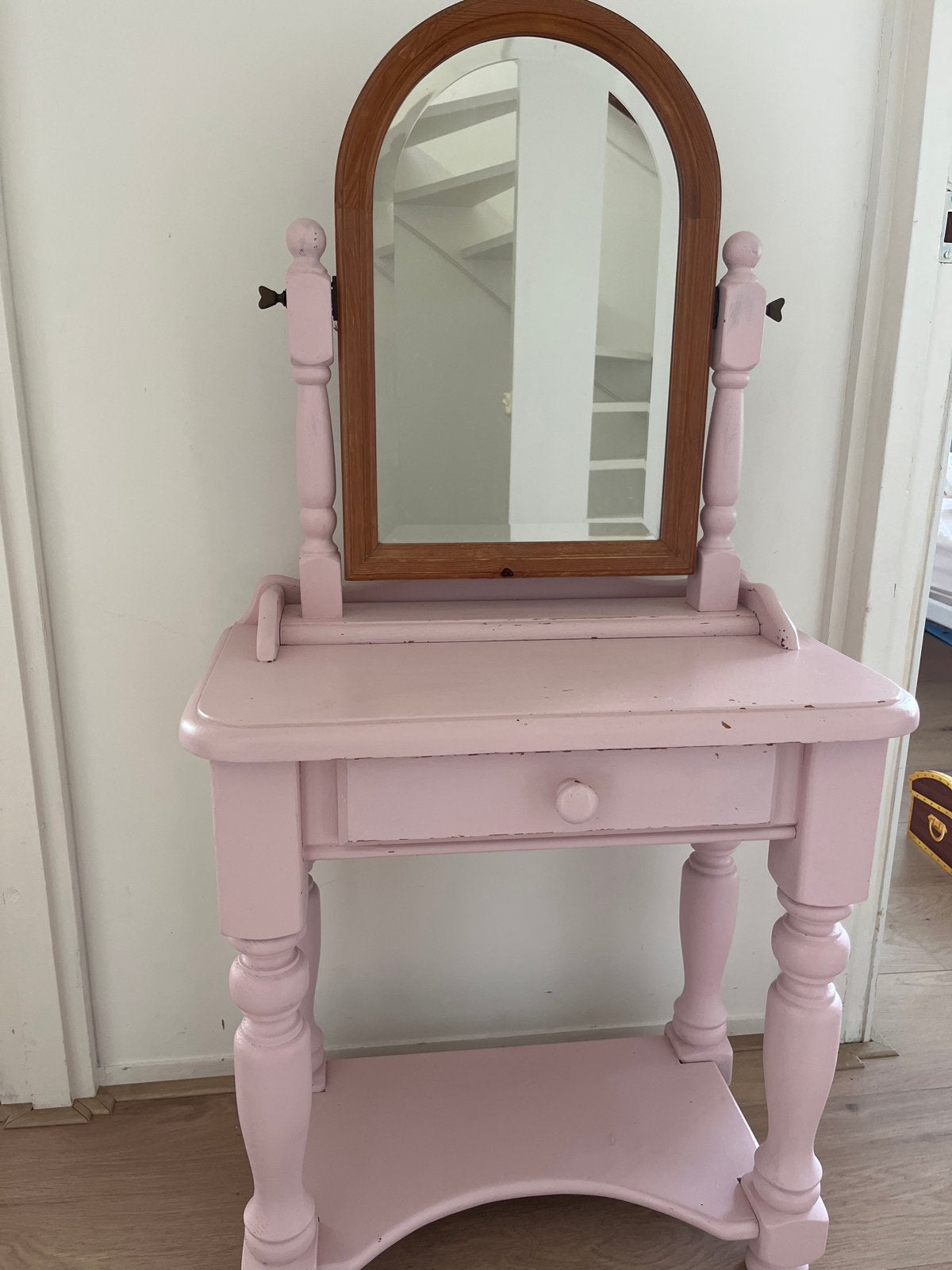 Kaptafel voor kinderen met spiegel en lade, Ophalen, Minder dan 50 cm, Gebruikt, Minder dan 100 cm