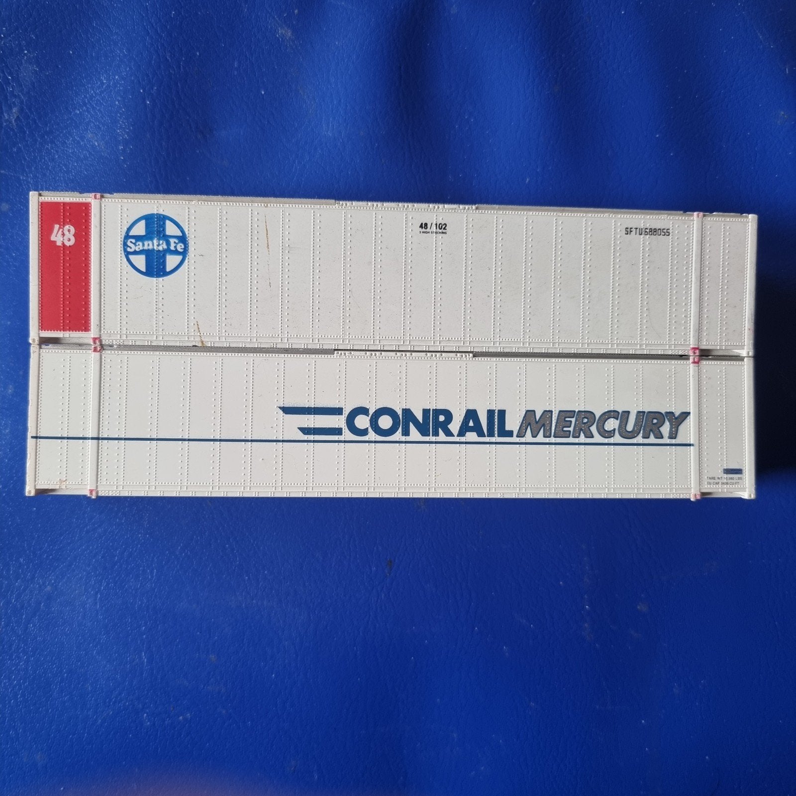 2x AMERIKAANS CONTAINER H0-1:87, Hobby en Vrije tijd, Modeltreinen | H0, Ophalen of Verzenden, Gelijkstroom, Wagon, Overige merken