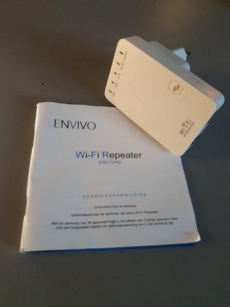 Envivo Wi-Fi Repeater, Computers en Software, Ophalen of Verzenden, Zo goed als nieuw, ENVIVO