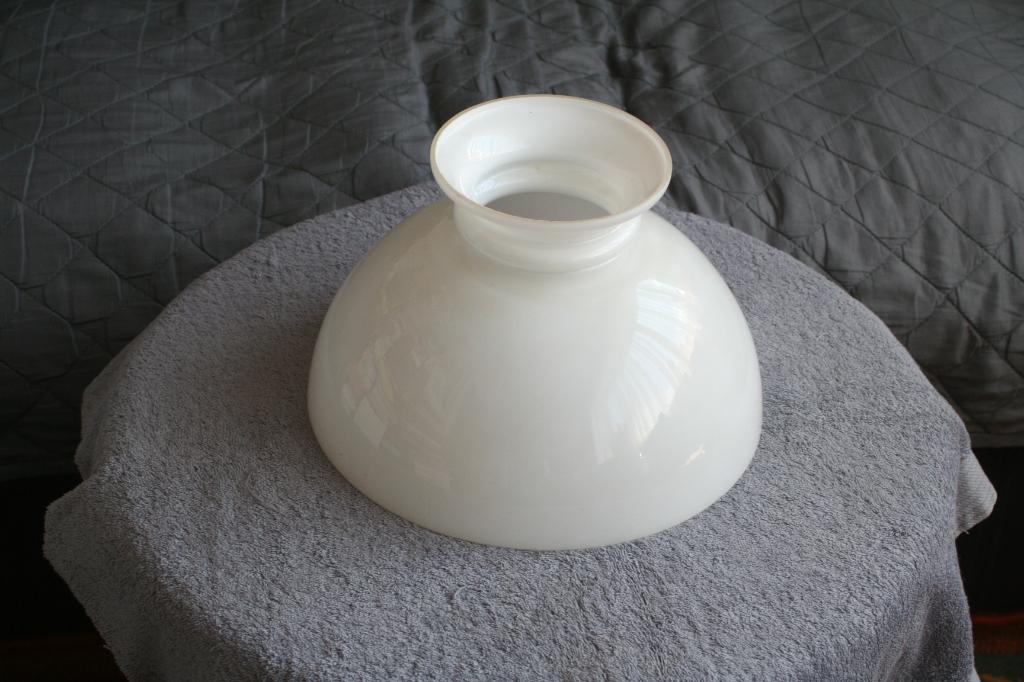 Antieke Glazen lampenkap, Antiek en Kunst, Antiek | Lampen, Ophalen of Verzenden