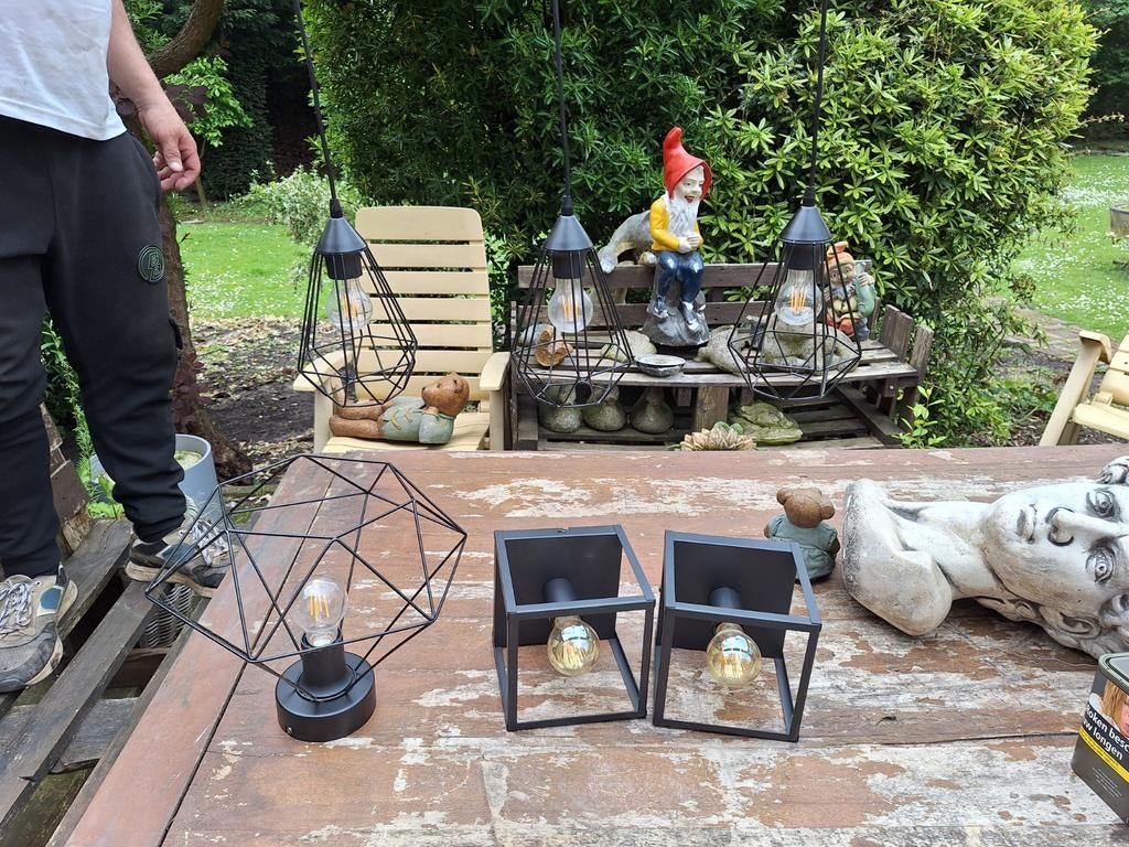 Lampenset 4 x met led lampen, Ophalen of Verzenden