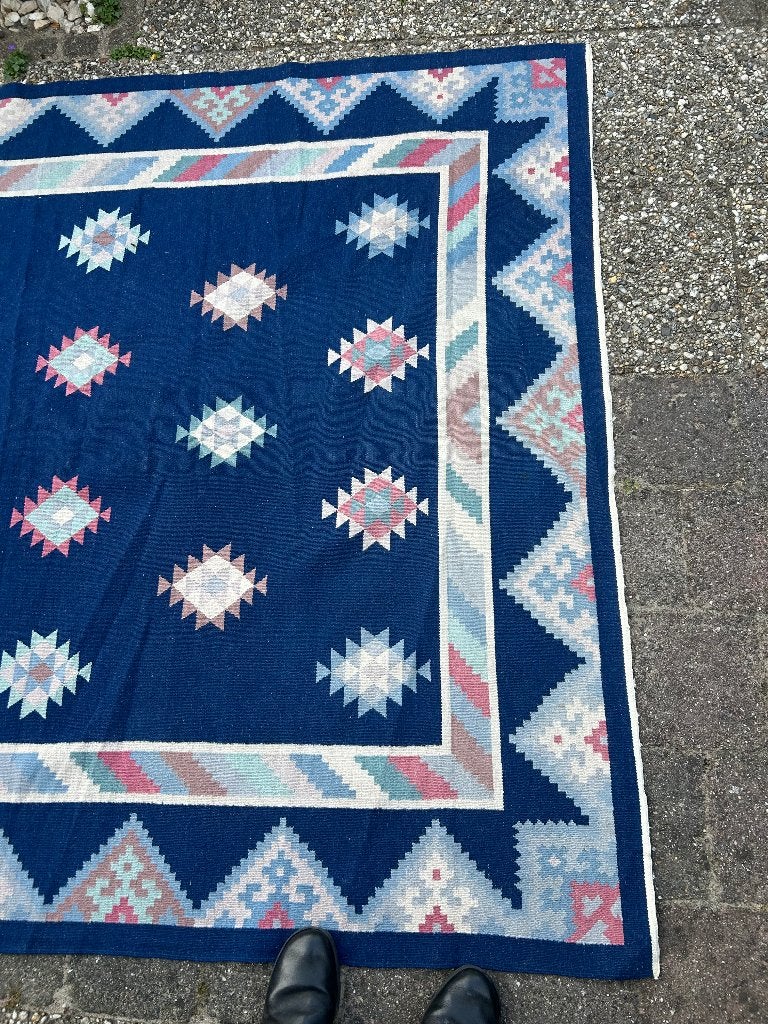 Mooi tapijt Blauw, Ophalen, Blauw, 150 tot 200 cm, 200 cm of meer