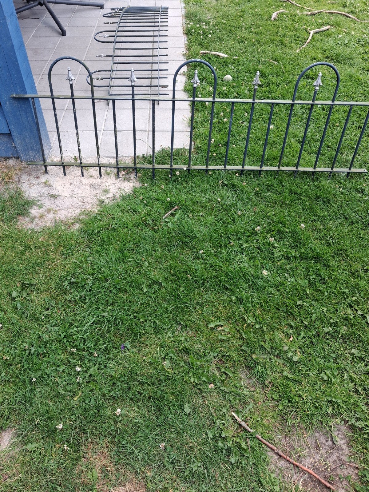 Gegalvaniseerd sierhekwerk met poort en bocht bijna  30meter, Tuin en Terras, Tuinhekken en Hekwerk, Ophalen, IJzer, Sierhekwerk