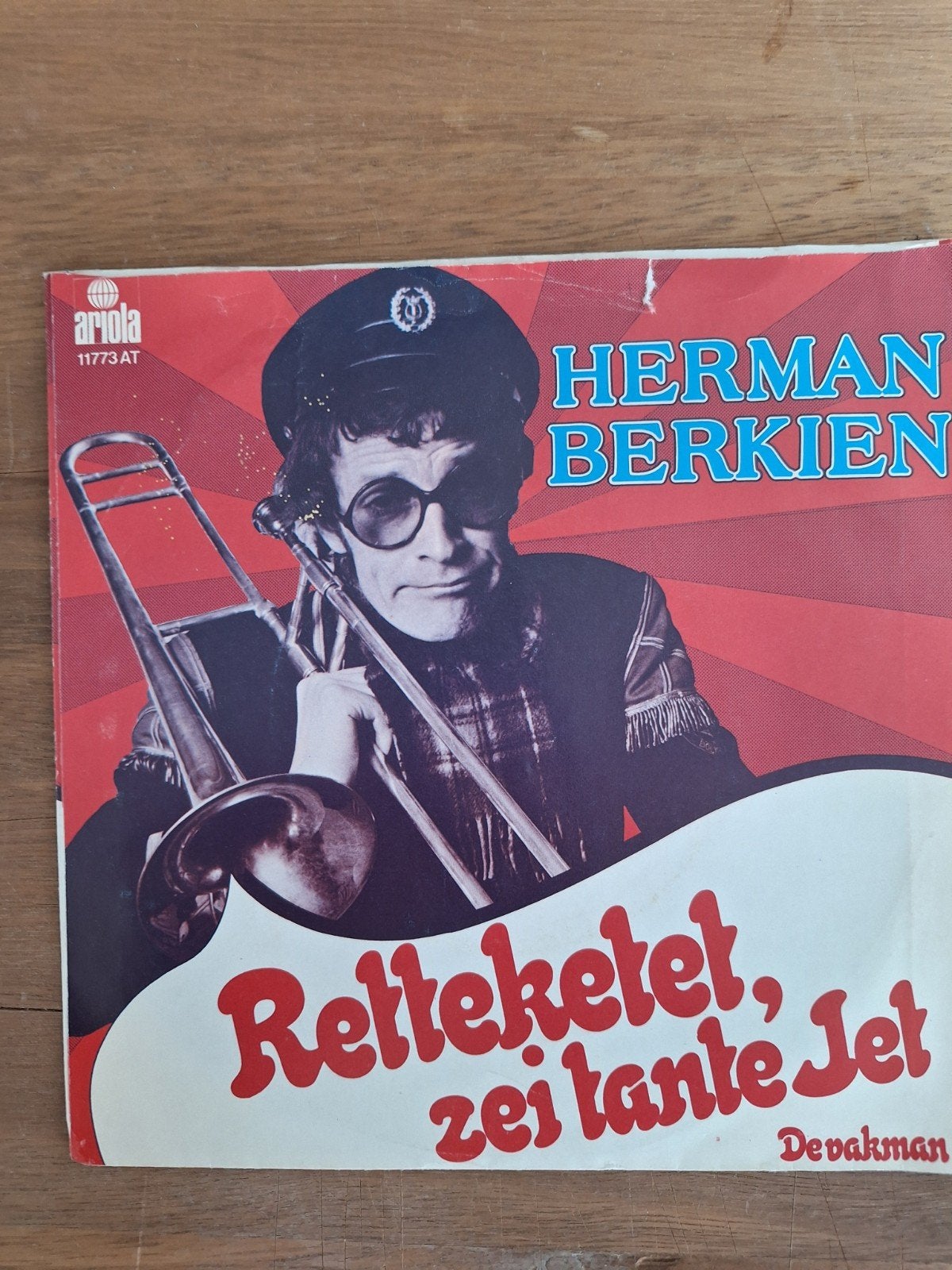 Herman Berkien ‎– Retteketet, Zei Tante Jet, Cd's en Dvd's, 7 inch, Ophalen of Verzenden, Zo goed als nieuw, Levenslied of Smartlap