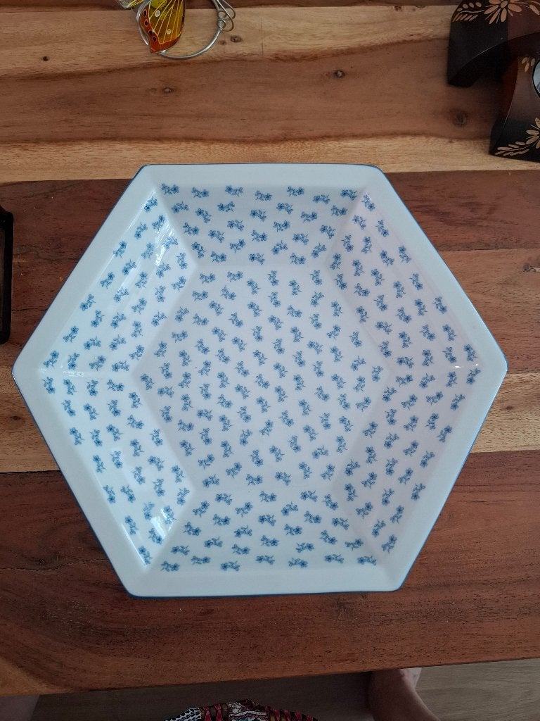 Klokgave Vintage Seltmann Weiden Schaal Royal China, Geglazuurd, Porselein of Keramiek, Schaal, Ophalen of Verzenden