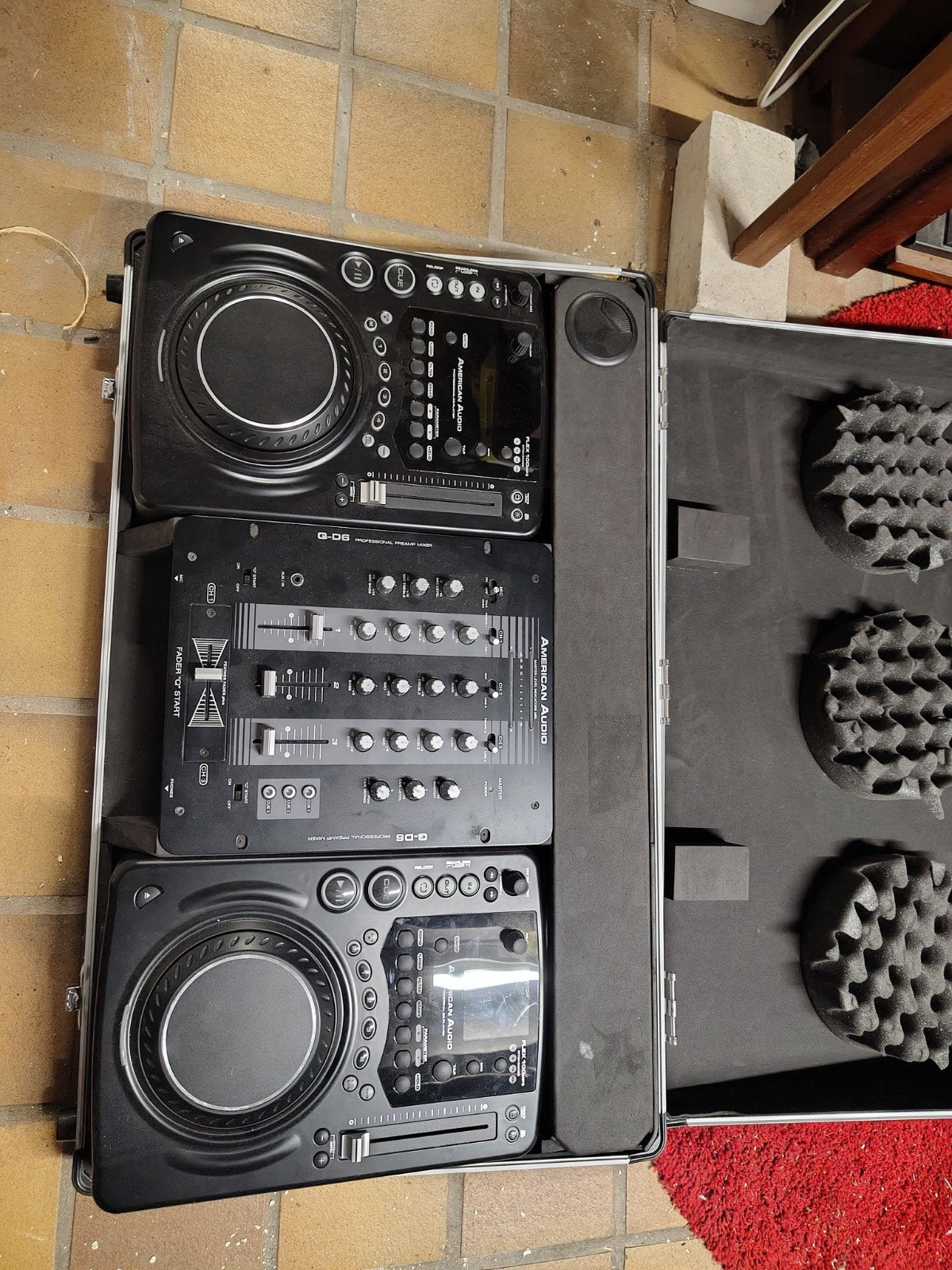 American audio FLEX100 Dj cd spelers met mixer, in koffer, Muziek en Instrumenten, Ophalen of Verzenden, Zo goed als nieuw, Dj-set