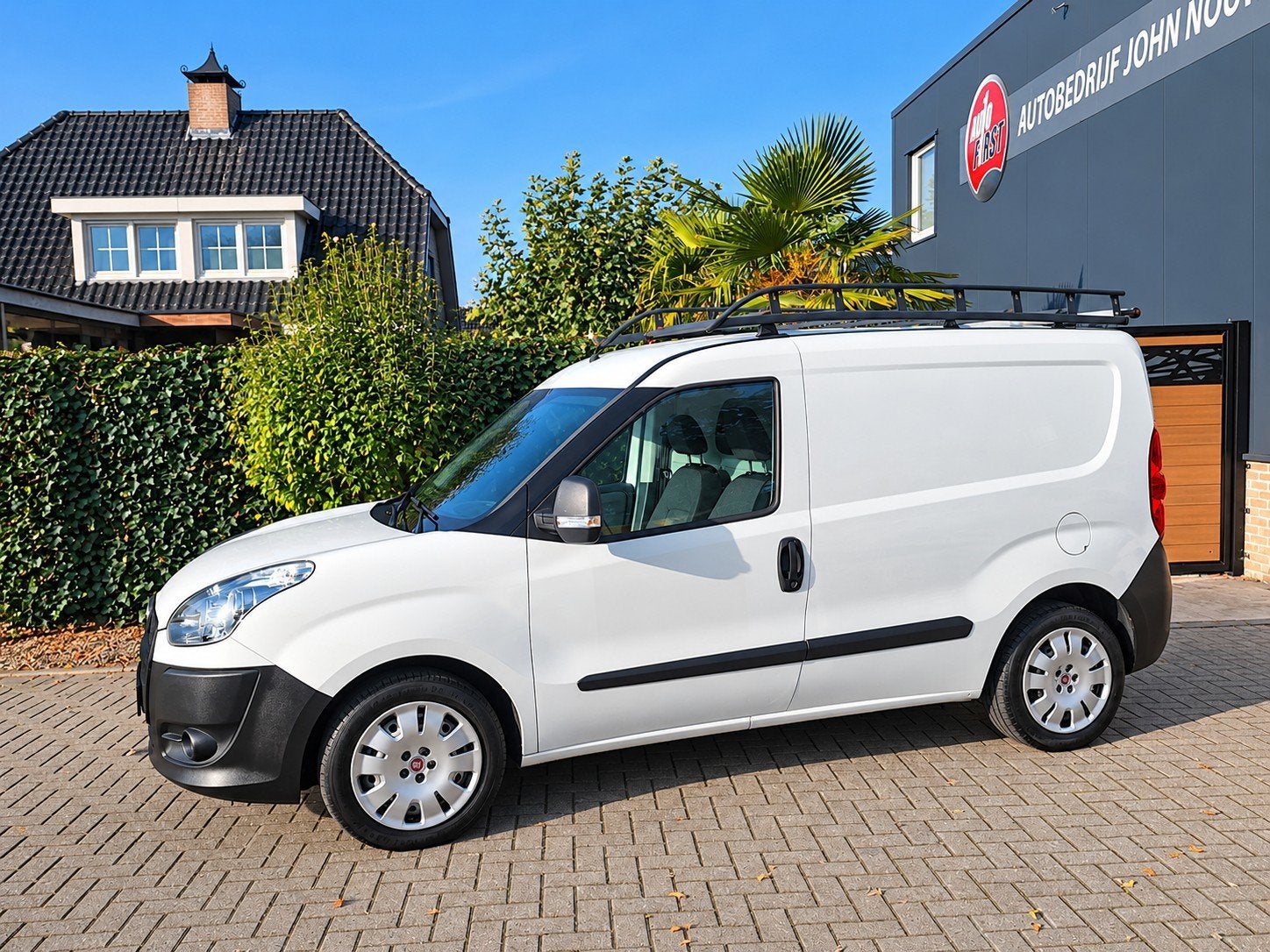 Fiat Doblò 1.4-16V, Auto's, Voorwielaandrijving, Euro 5, Stof, Wit