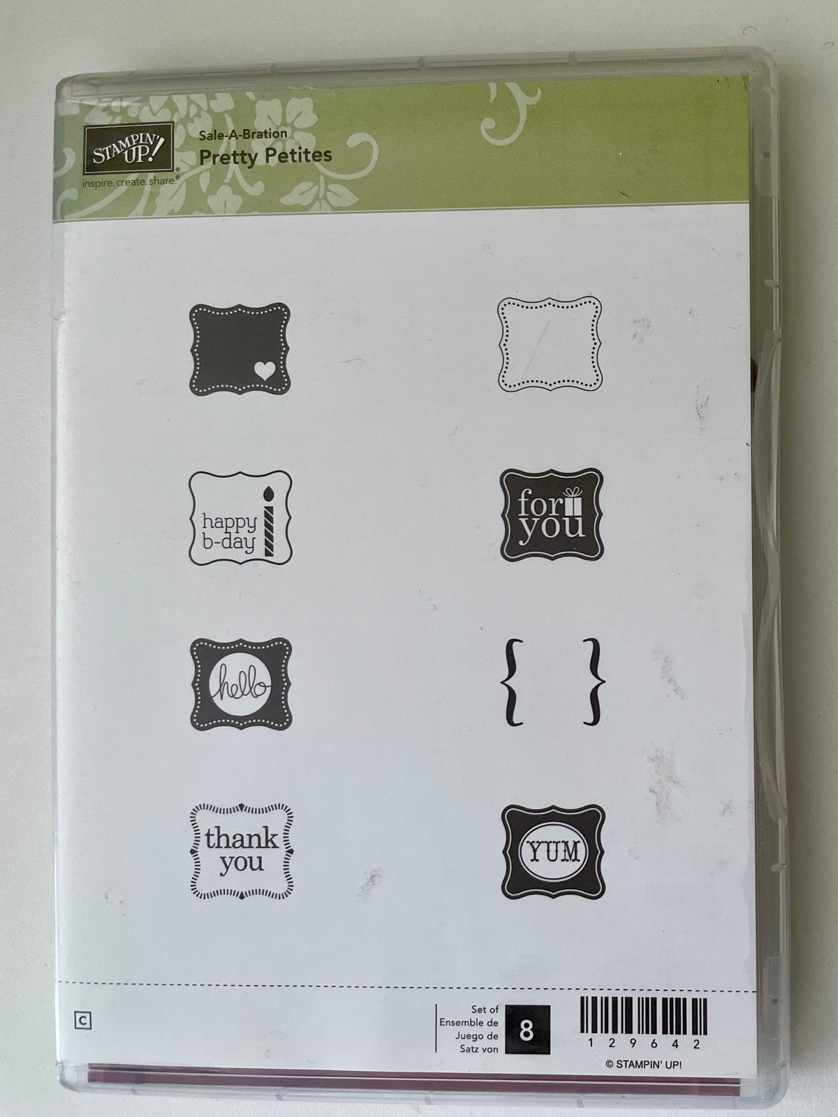 Stampin' Up! Pretty Petites stempelset, Ophalen of Verzenden, Gebruikt, EZ-mounted stempel