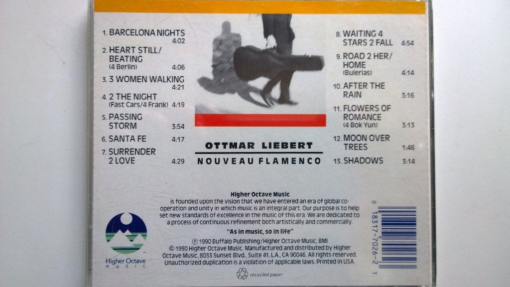 Ottmar Liebert - Nouveau Flamenco, Ophalen of Verzenden, Zo goed als nieuw, Jazz, Album