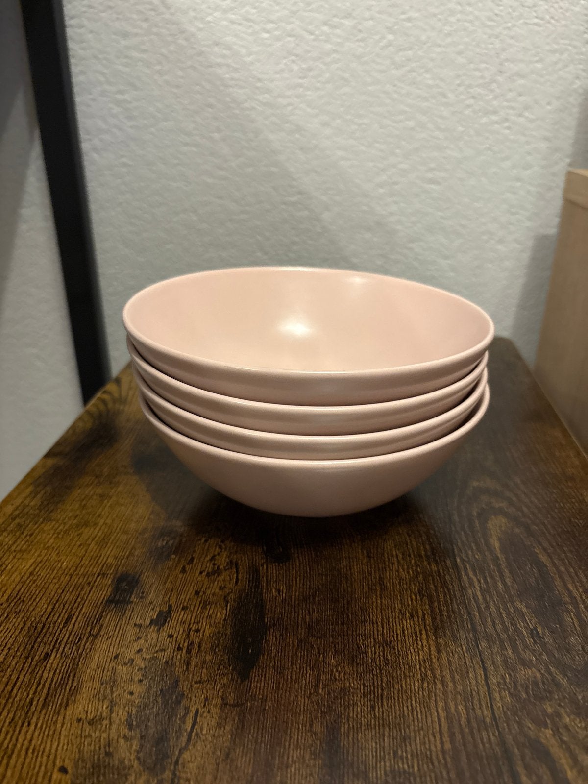 Set van 4 roze IKEA kommen, Ophalen, Keramiek, IKEA, Zo goed als nieuw