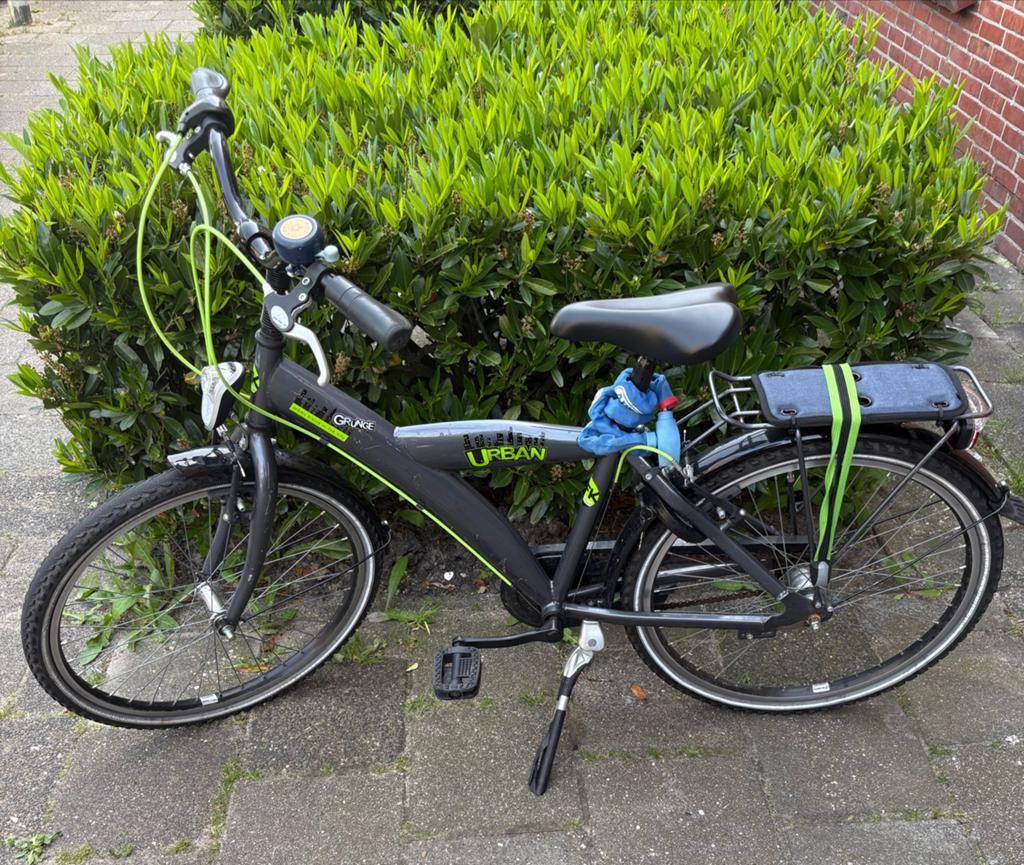 Bike Fun Urban Grunge 24" Jongensfiets - Titanium 2024, Ophalen of Verzenden, Zo goed als nieuw, 24 inch