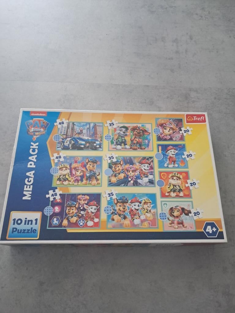 paw patrol puzzel € 2.50, Ophalen, Minder dan 500 stukjes, Zo goed als nieuw