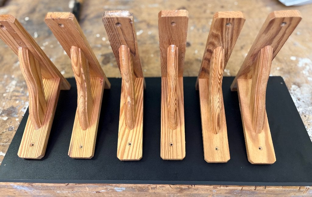 Houten planken dragers  6 stuks, Ophalen of Verzenden, Zo goed als nieuw