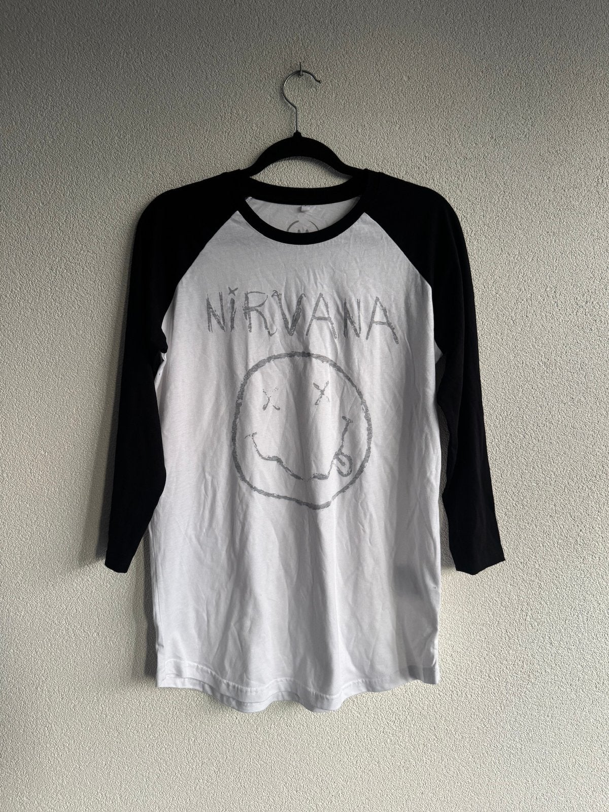 Nirvana baseball tee shirt, Vintage, Maat 52/54 (L), Vintage, Ophalen of Verzenden