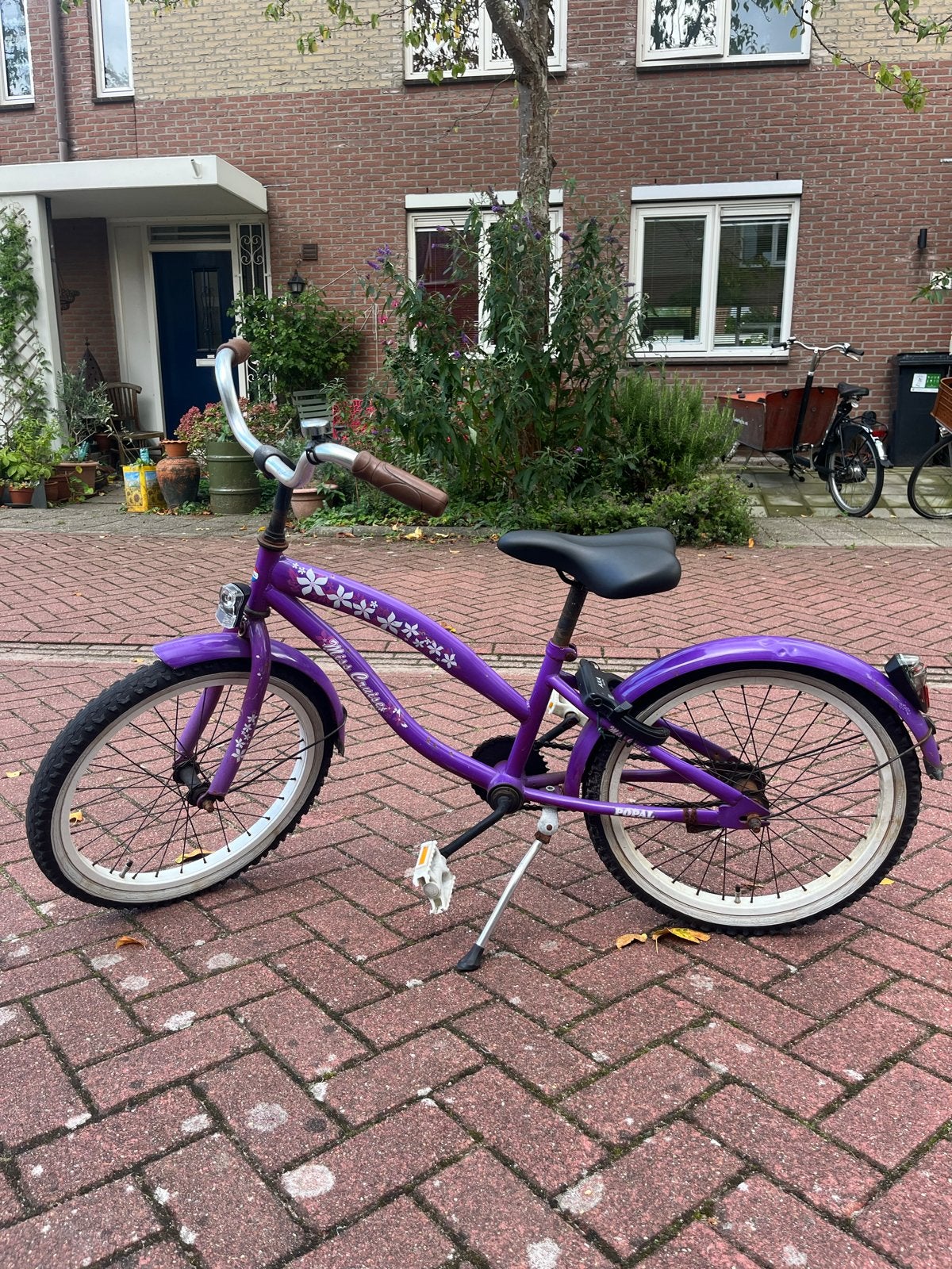 Popal Miss Grace meisjesfiets 20 inch - paars, Ophalen, Gebruikt, Terugtraprem, 16 tot 20 inch