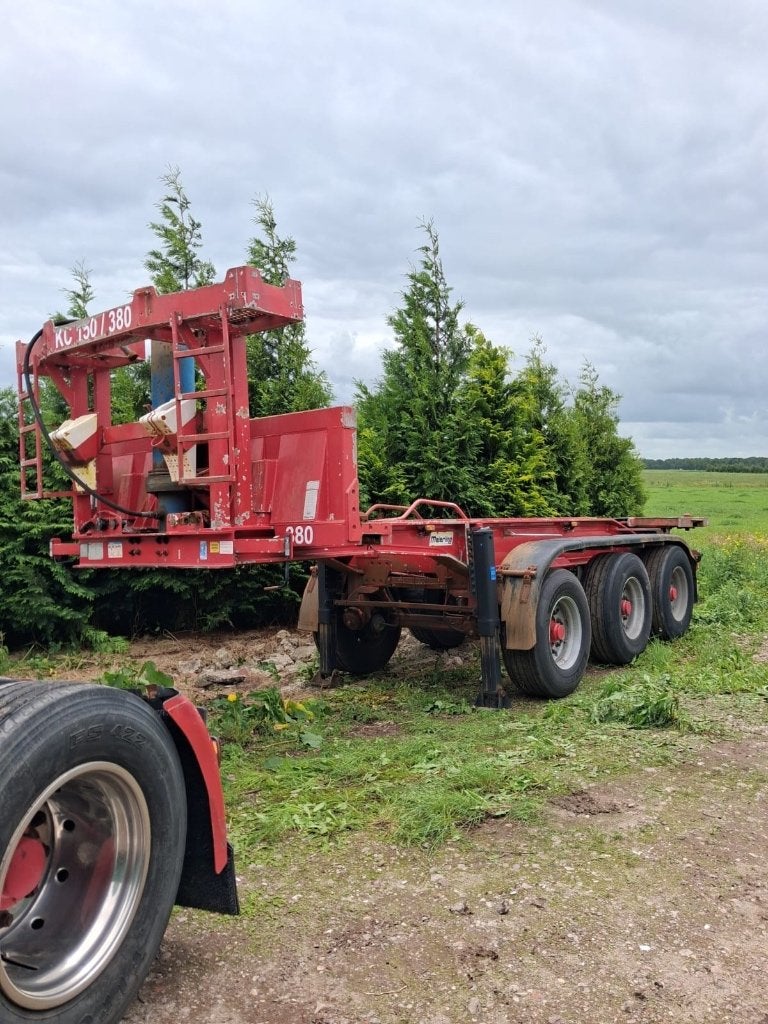 3 -  ASSIG ZEECONTAINER KIP CHASSIS,, Bedrijf, Aanhangers en Opleggers, Te koop, Rood