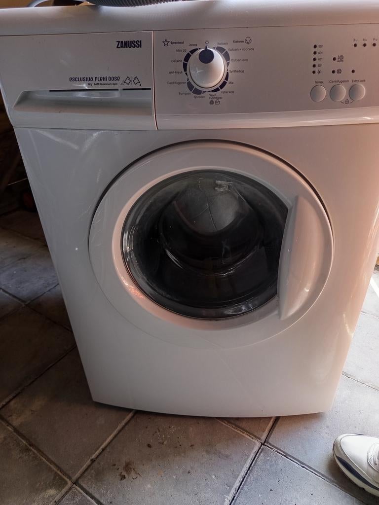 Zanussi Voorlader Wasmachine 7kg 1400 toeren, Ophalen, Gebruikt, Voorlader, Kort programma