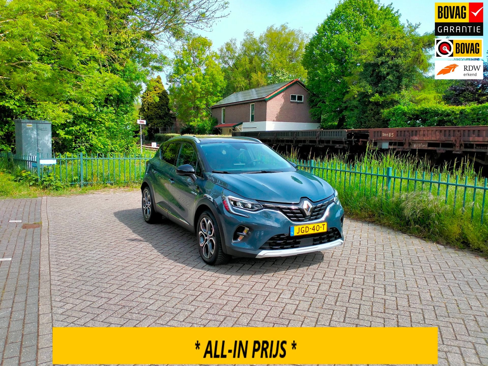 Renault CAPTUR 1.3 TCe 155 Edition One Bose AUTOMAAT apple/a, Auto's, 12 maanden, Stof, Gebruikt, 4 cilinders