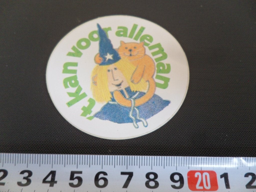 sticker 't kan voor alleman, Ophalen, Zo goed als nieuw
