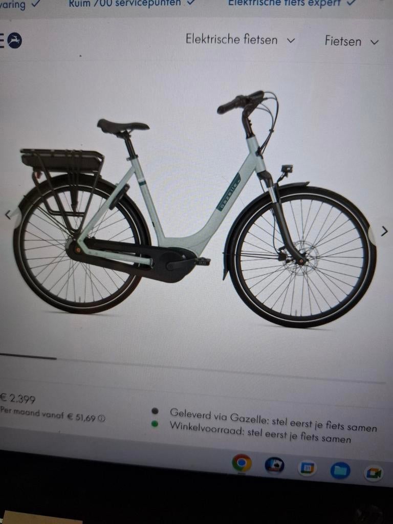 Splinternieuwe elecrische  Gazelle Paris c7 damesfiets, Ophalen, Nieuw, 51 tot 55 cm, 50 km per accu of meer
