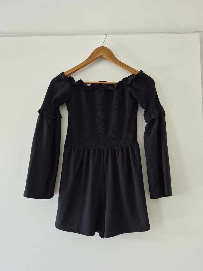 Playsuit Boohoo maat 36 dames - zwart, Ophalen of Verzenden, Zo goed als nieuw, Maat 36 (S), Boohoo