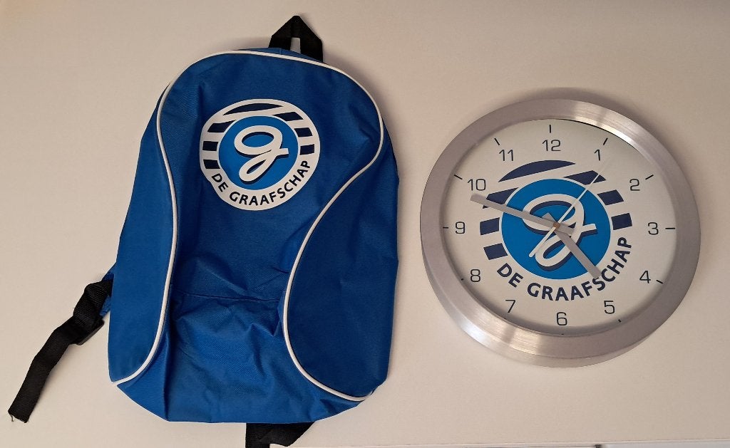 De Graafschap rugzak en klok, Ophalen, Zo goed als nieuw, Overige binnenlandse clubs, Overige typen