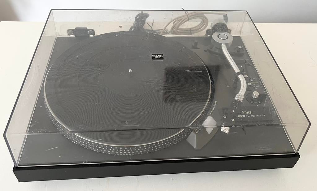 Technics SL-23 (tekst gewijzigd), Audio, Tv en Foto, Platenspelers, Gebruikt, Pitch-regelaar, Ophalen of Verzenden, Platenspeler