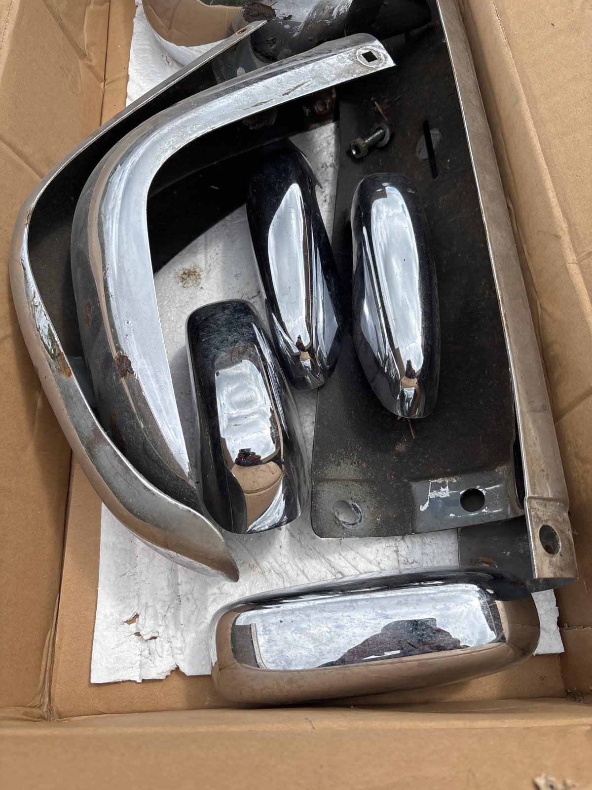 Bumper set voor oldtimer Volvo 77, Ophalen, Gebruikt, Volvo
