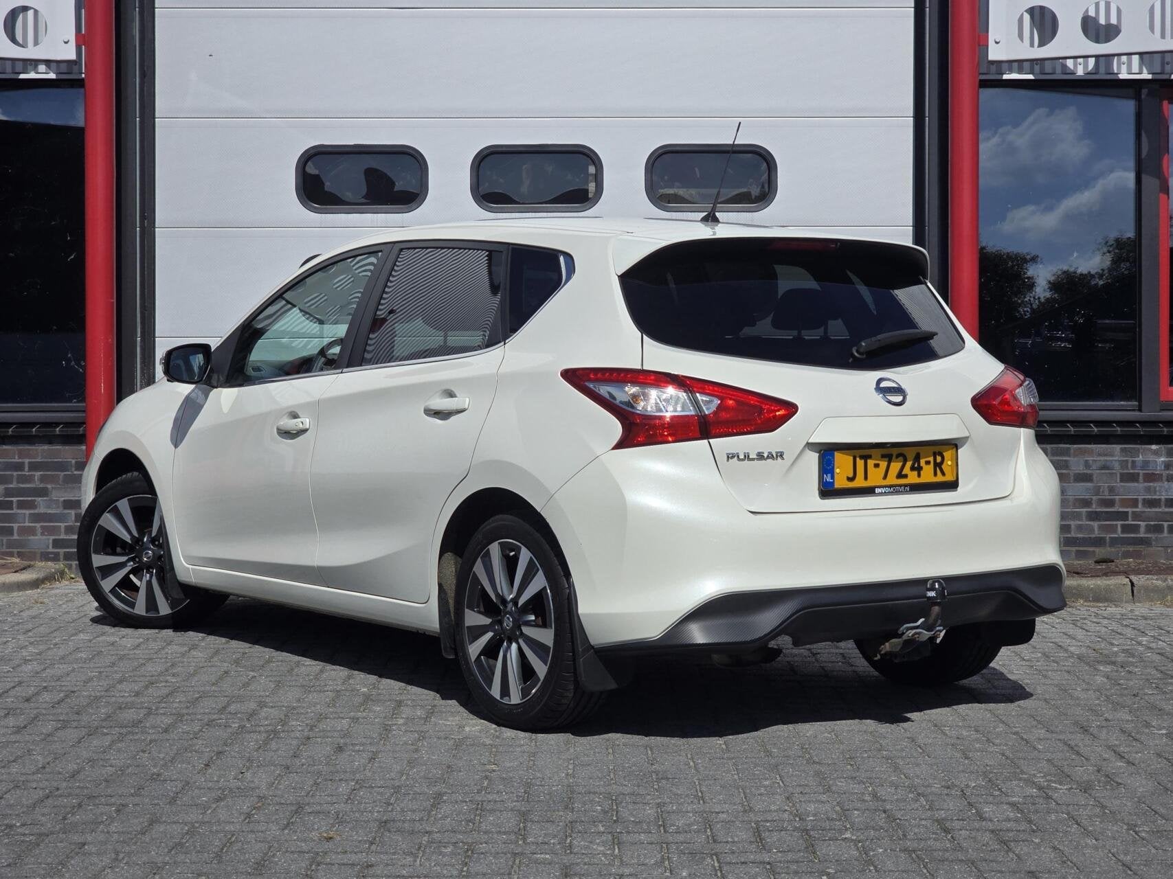 Nissan Pulsar 1.2 DIG-T Tekna Automaat Navi/360 cam/Trekhaak, Auto's, Gebruikt, 4 cilinders, Met garantie (alle), 116 pk
