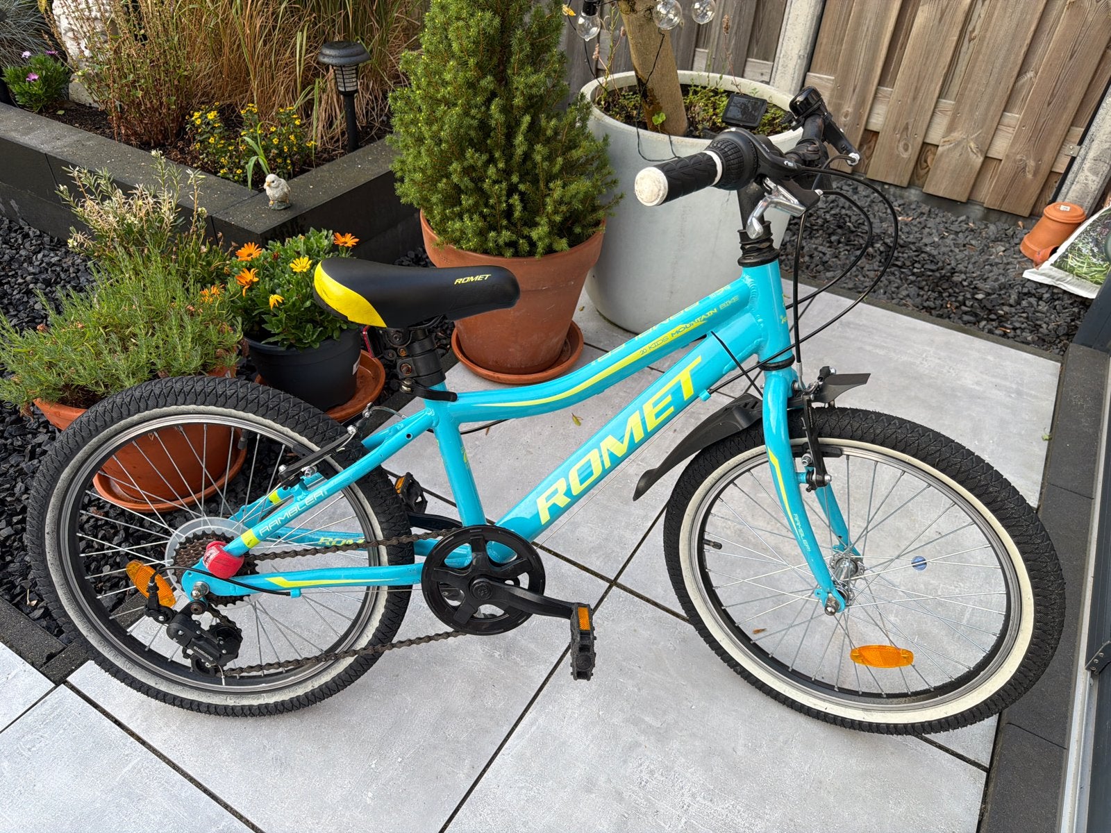 Romet kinderfiets 20 inch - gebruikt, Ophalen, Gebruikt, Velgrem, 20 inch of meer