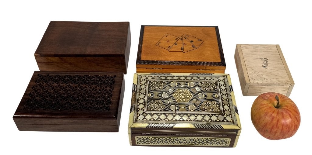 783. Houten kistjes met tarotkaarten, 20e eeuw, Antiek en Kunst, Ophalen of Verzenden