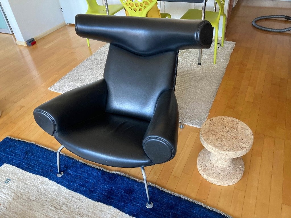 Hans Wegner ox chair, Ophalen, Gebruikt, Sixties design, 75 tot 100 cm