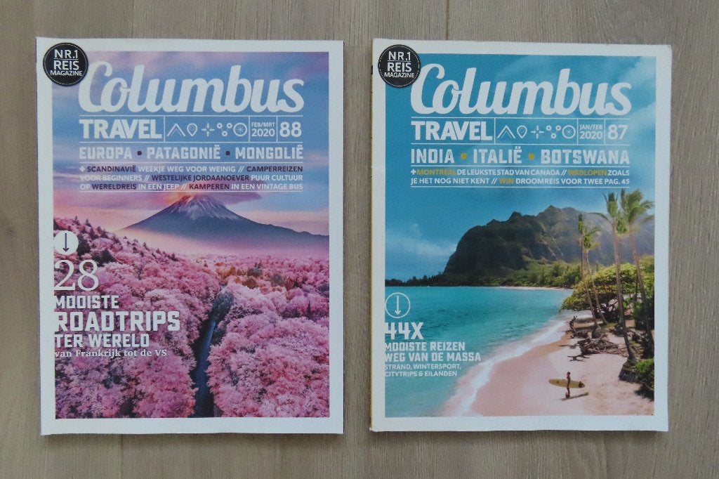 Columbus travel - 2 stuks, Ophalen of Verzenden, Zo goed als nieuw, Sport en Vrije tijd
