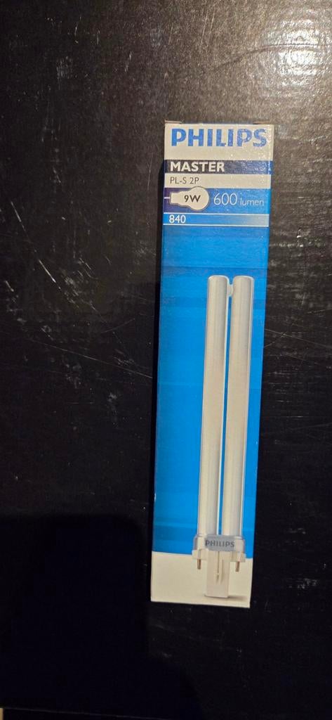 19x Philips PL-S 2P 9W 600 Lumen 840 spaarlampen, Ophalen of Verzenden, Nieuw
