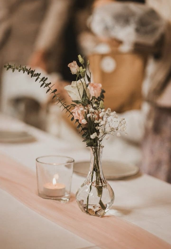 Bloemen vaasjes (te huur) feest decoratie, Ophalen, Zo goed als nieuw, Accessoires