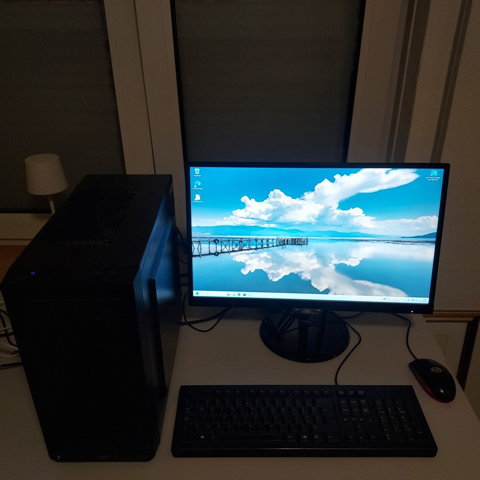 Gaming PC met Intel Core i3, 8GB RAM, GTX 1050 Ti en monitor, Computers en Software, Desktop Pc's, Met monitor, Onbekend, 8 GB