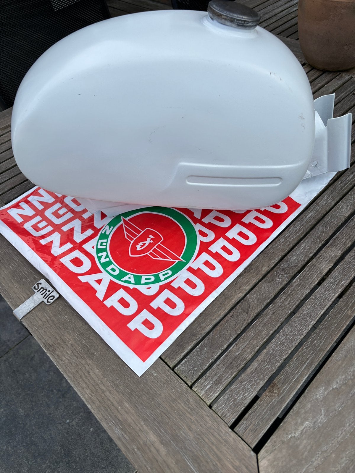 Zundapp druppel tank enkel logo 515/517, Ophalen of Verzenden, Gebruikt, Tank