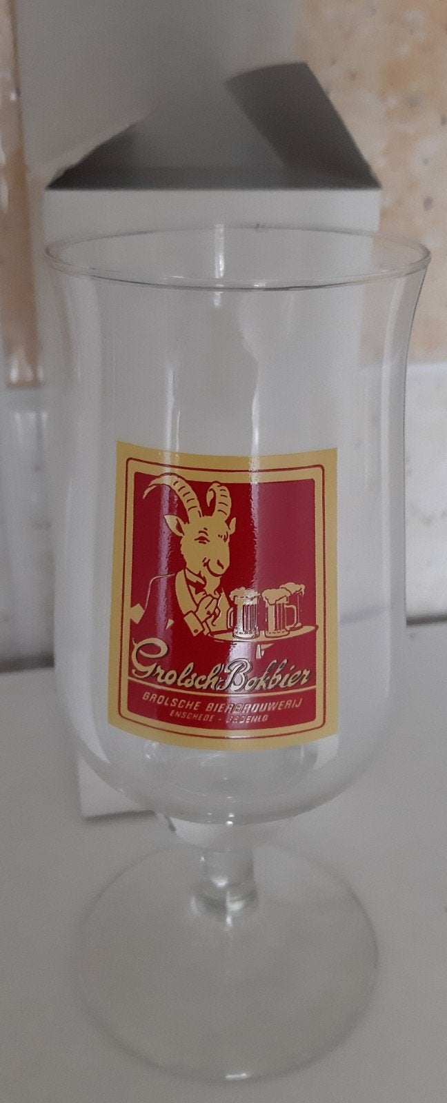 Grolsch bokbier glas, Verzamelen, Biermerken, Ophalen of Verzenden, Zo goed als nieuw, Glas of Glazen, Grolsch