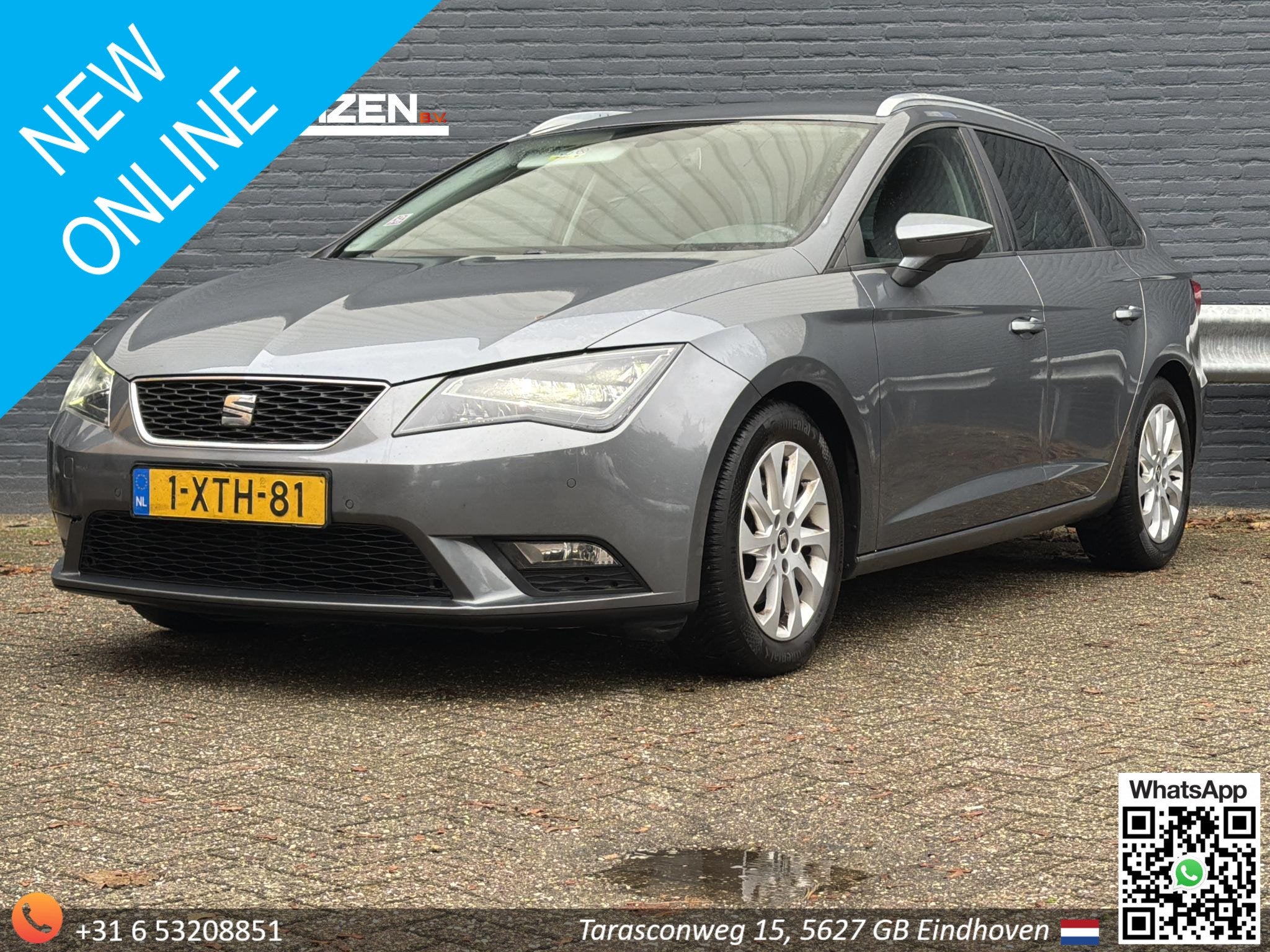 SEAT Leon ST 1.6 TDI Ecomotive Lease Sport | Leder/Alcantara, Auto's, Voorwielaandrijving, Euro 5, Gebruikt, Zwart