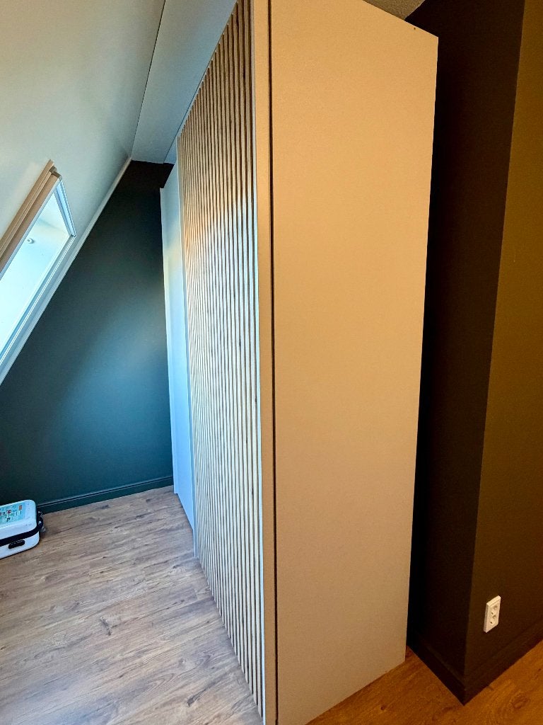 Wiemann Nevada Schuifdeurkast - Champagne/Bianco Eiken, Ophalen, 200 cm of meer, 150 tot 200 cm, Modern