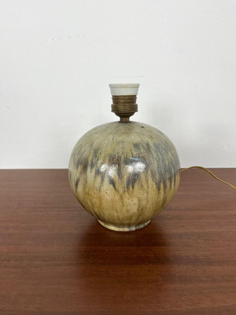 Antieke kleine Franse tafellamp van keramiek ,jaren 1930, Ophalen of Verzenden, Gebruikt, Minder dan 50 cm