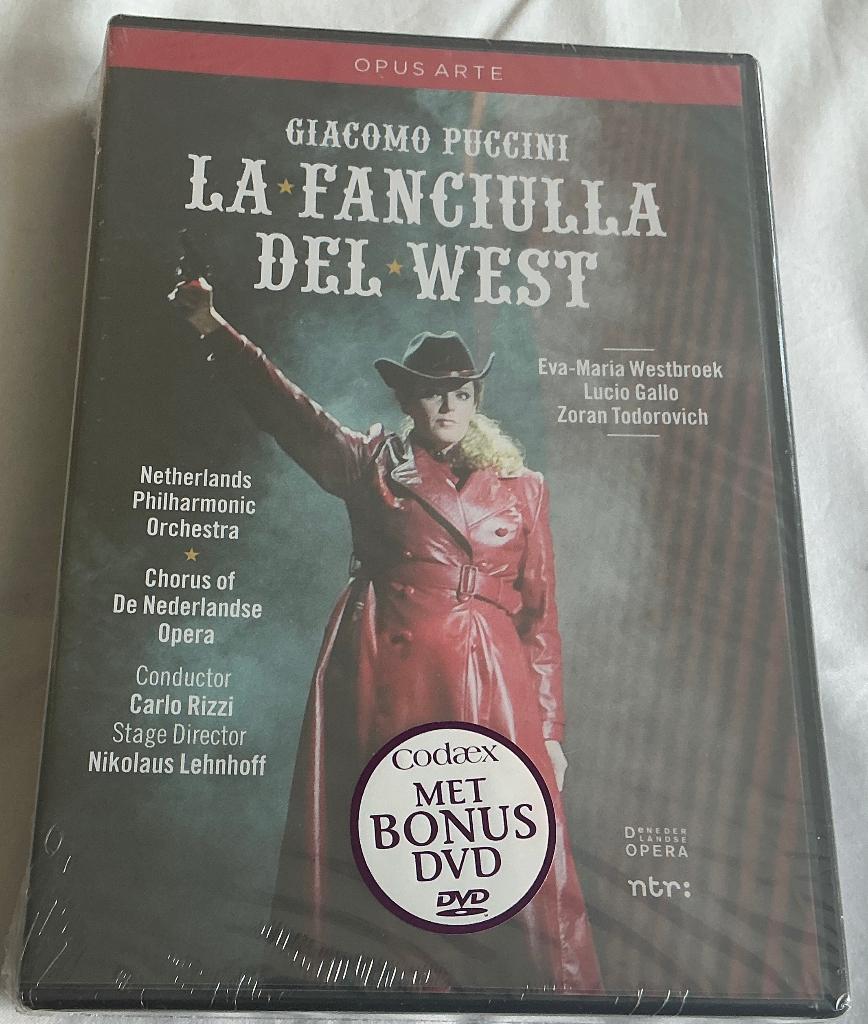 Puccini La Fanciulia Del West DVD nieuw, Alle leeftijden, Ophalen of Verzenden, Nieuw in verpakking, Muziek en Concerten