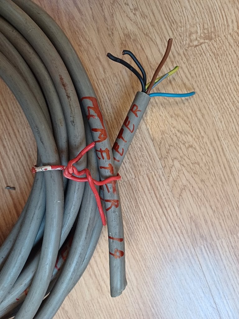 vmvk kabel 5x 2,5    lengte 14 meter, Ophalen, Zo goed als nieuw, Overige merken, Kabel of Snoer