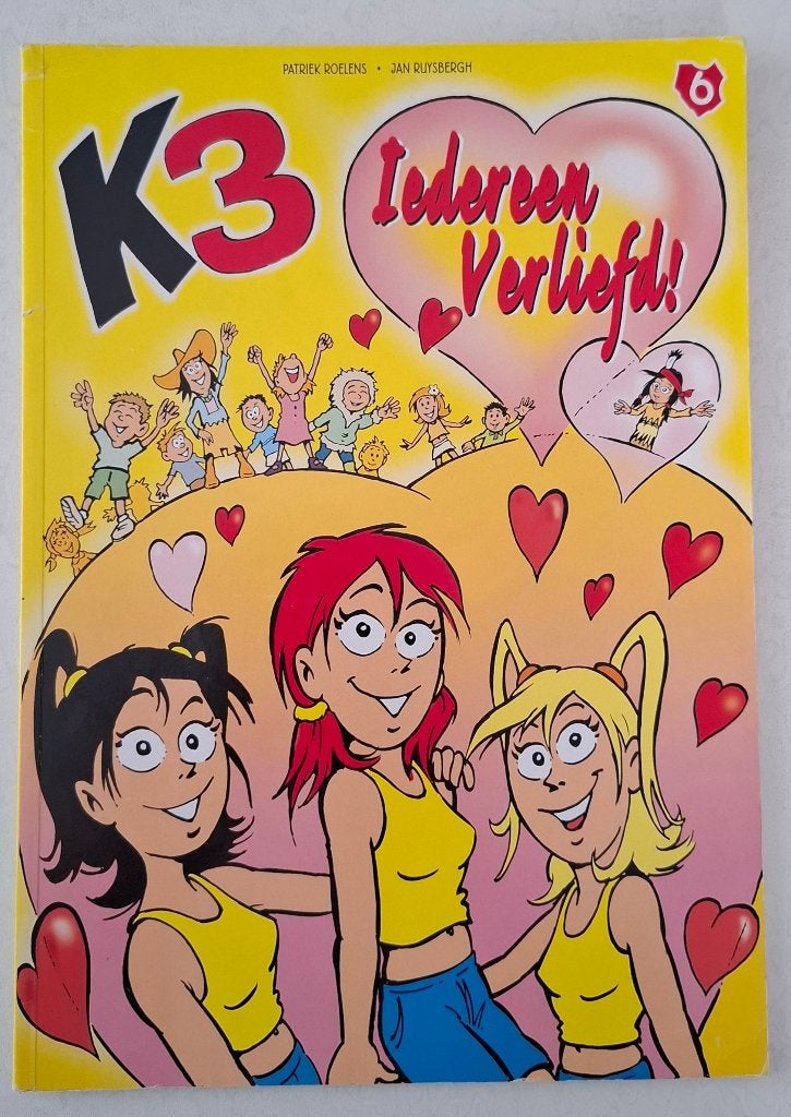 K3 Stripboek 6: Iedereen Verliefd! - Goede Staat, Gelezen, Eén stripboek, Ophalen of Verzenden, Patrick Roelens, Jan Ruysbergh