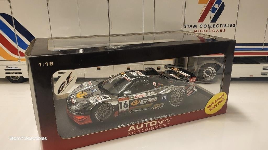 AUTOart Motorsport Honda NSX JGTC ZOX Mugen - 2003, Hobby en Vrije tijd, Modelauto's | 1:18, Auto, Autoart, Ophalen of Verzenden