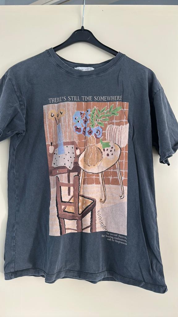 Laatste ‼️ mooie donkergrijze dames t-shirts te koop nieuw‼️, Nieuw, Ophalen of Verzenden, Korte mouw, Maat 36 (S)
