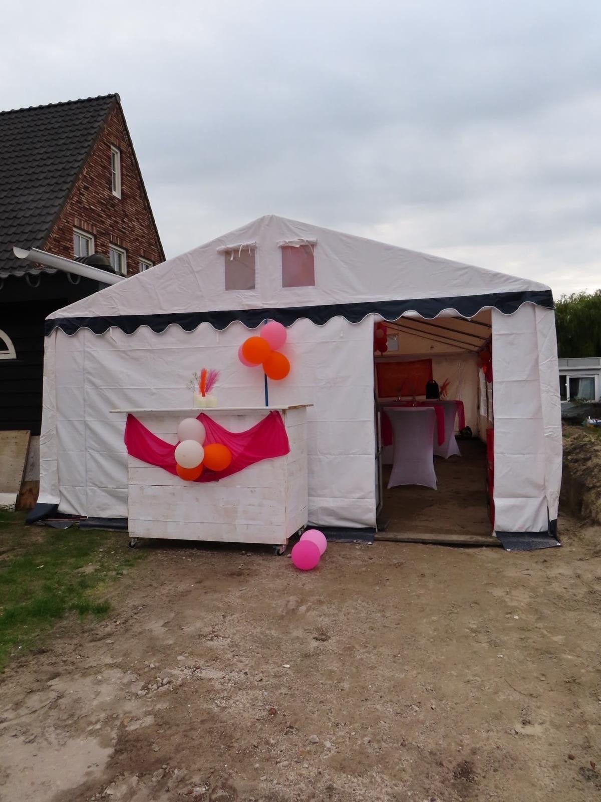 Grizzly Outdoor Partytent 5x10m, Caravans en Kamperen, Ophalen, Gebruikt