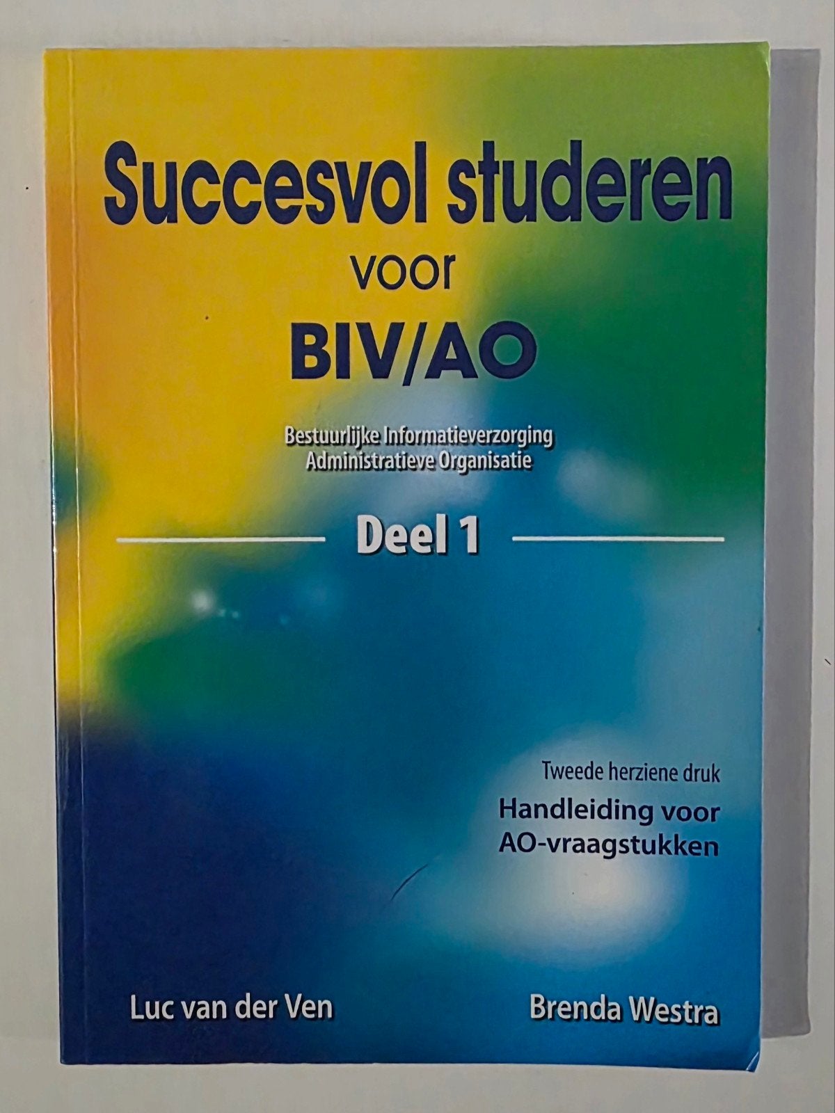 Succesvol studeren voor BIV/AO deel 1, Ophalen of Verzenden, Nieuw, HBO, L. Ven