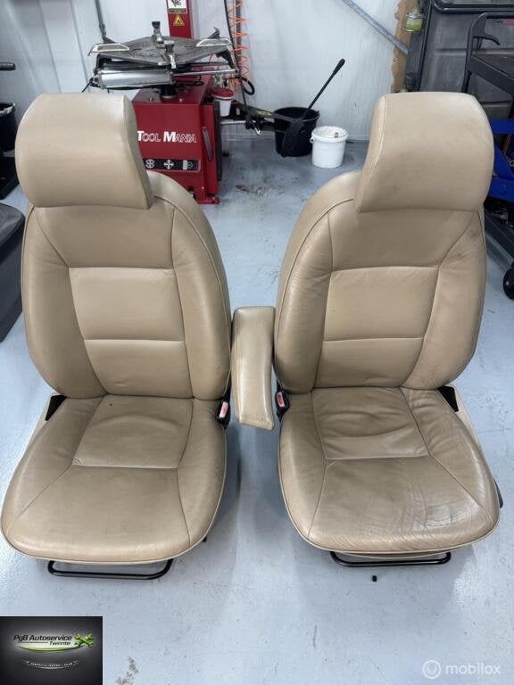Saab 9-3 ('98-'02) leder interieur crème, Gebruikt, Ophalen of Verzenden, Saab