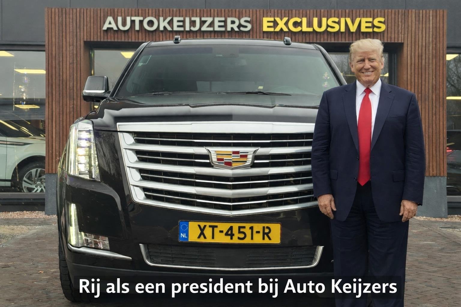 Cadillac Escalade 6.2 V8 Platinum Schuifdak Adapt. Cruise Ma, Auto's, Automaat, Zwart, Bedrijf, Vierwielaandrijving